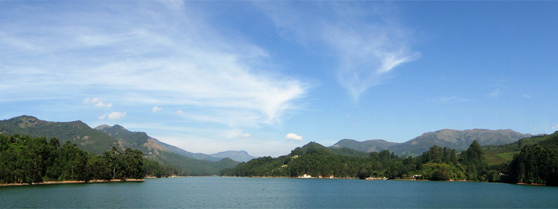 Panoramic View of Mattupetty Dam Munnar Kerala, India